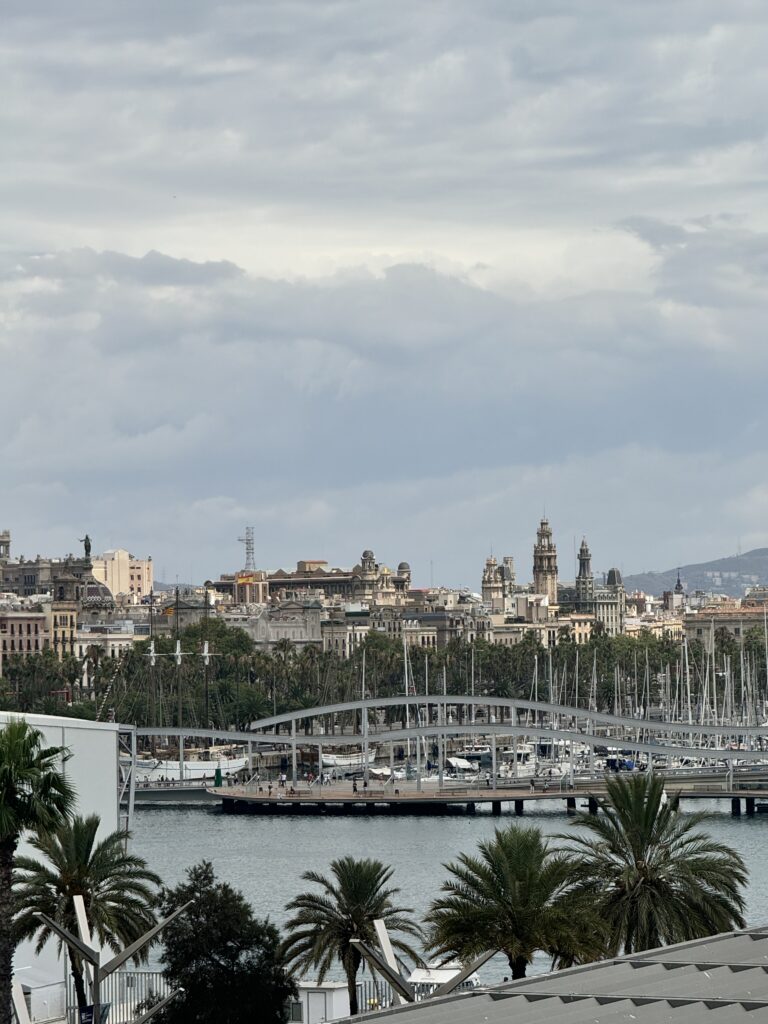 View of Barcelona from the port