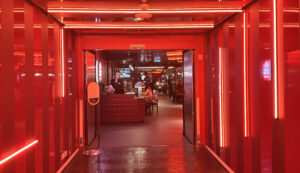 Entrance to the updated Razzle Dazzle restaurant