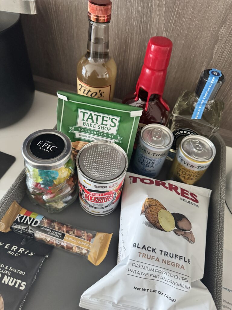 Honor Bar Contents